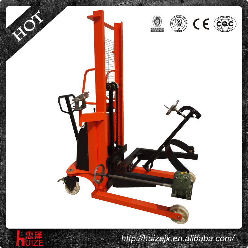 半電動(dòng)稱(chēng)重油桶車(chē)（夾鐵桶，手搖翻轉倒料）