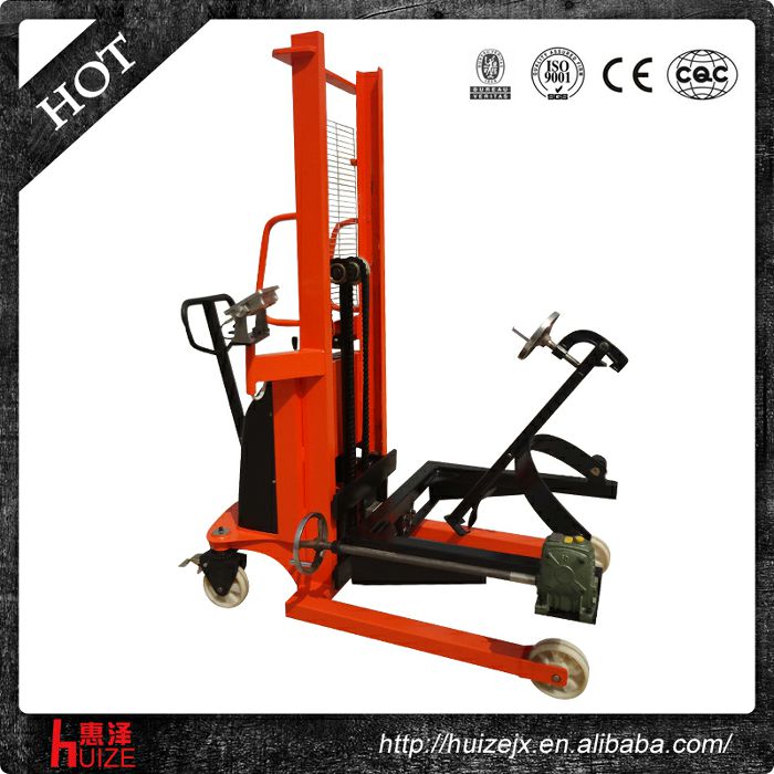 半電動(dòng)稱(chēng)重油桶車(chē)（夾鐵桶，手搖翻轉）